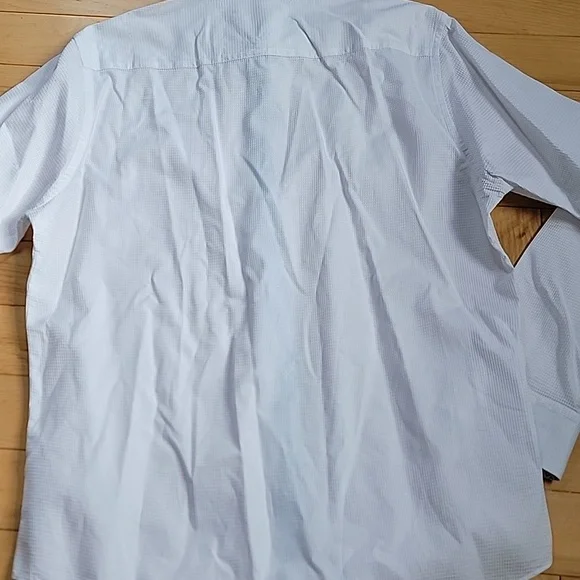 Stone rose white waffle knit dress shirt xl - Picture 6 of 6